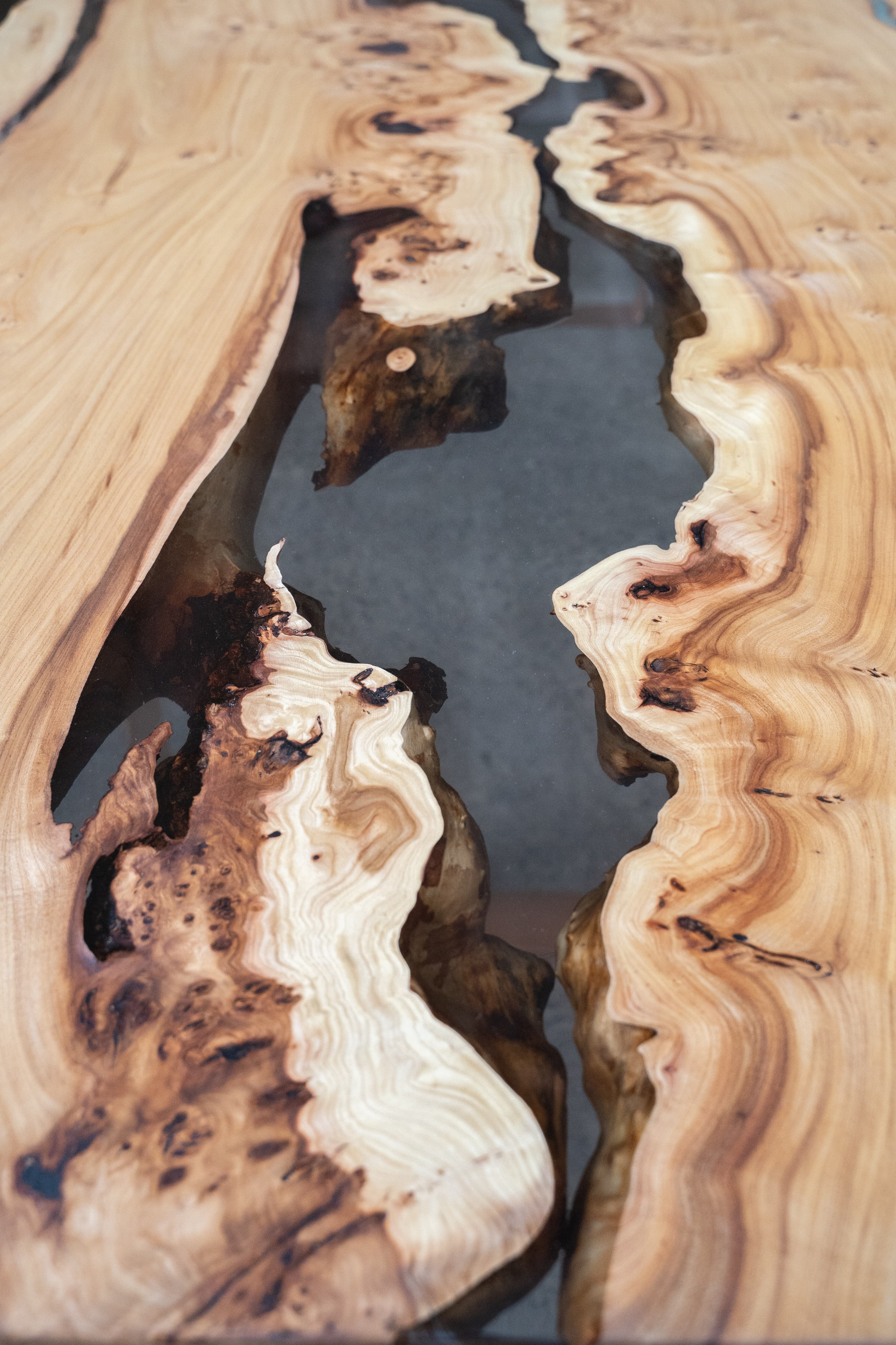 Midnight Current river table by Vatra Studio